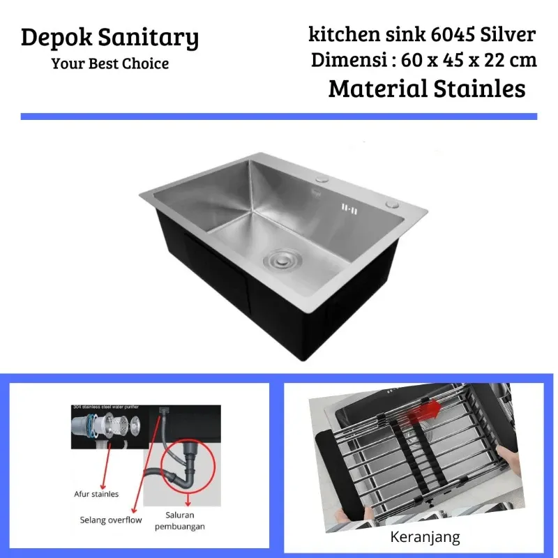 kitchen Sink 6045 Stainless