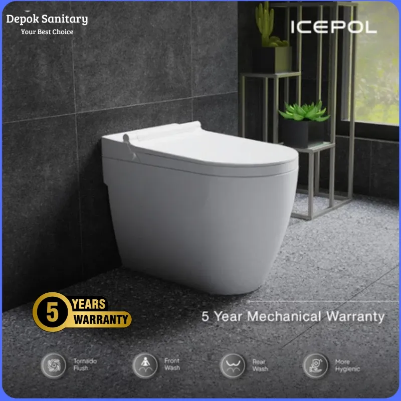 Icepol Closet Duduk Kloset Duduk Toilet Duduk Ecowasher Smart Bidet IC E 8989