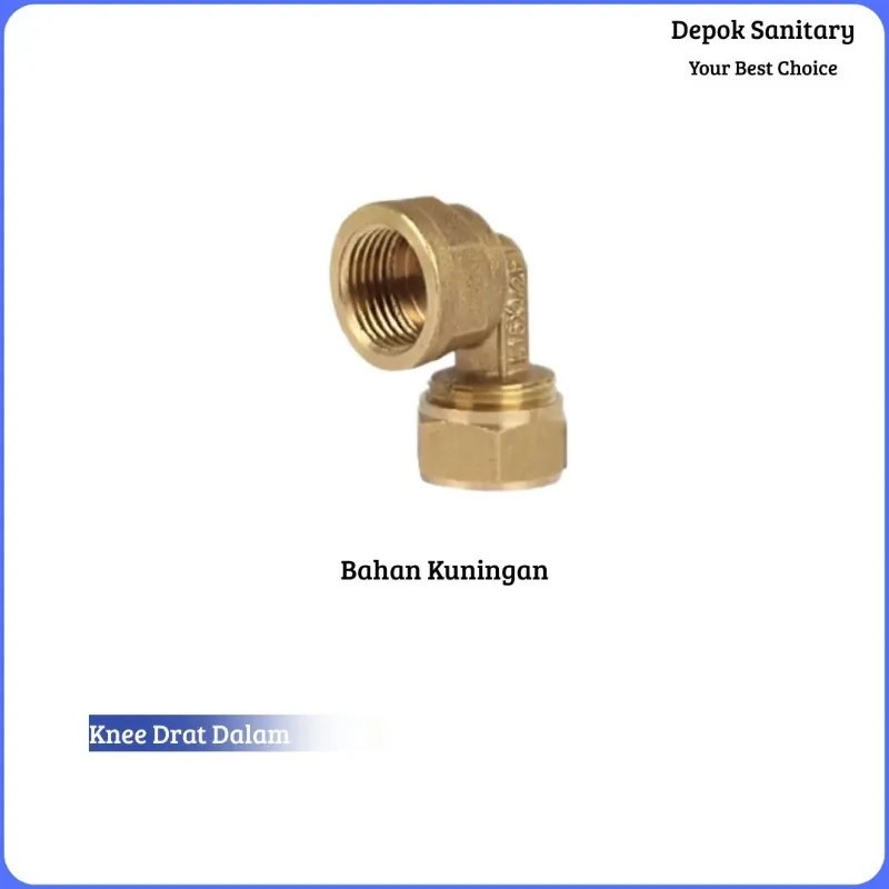 TEE , KNEE , SOK NEPEL SOCK instalasi water heater sambungan pipa air panas bahan Kuningan Drat luar / Drat Dalam / sambungan ukuran 1/2inch